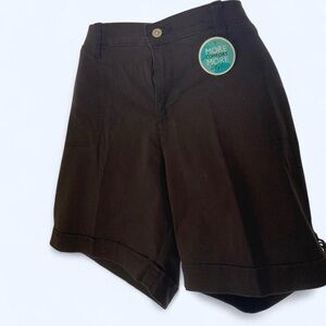 Lee Women's Dark Brown Bermudas detailed back pockets 20WM